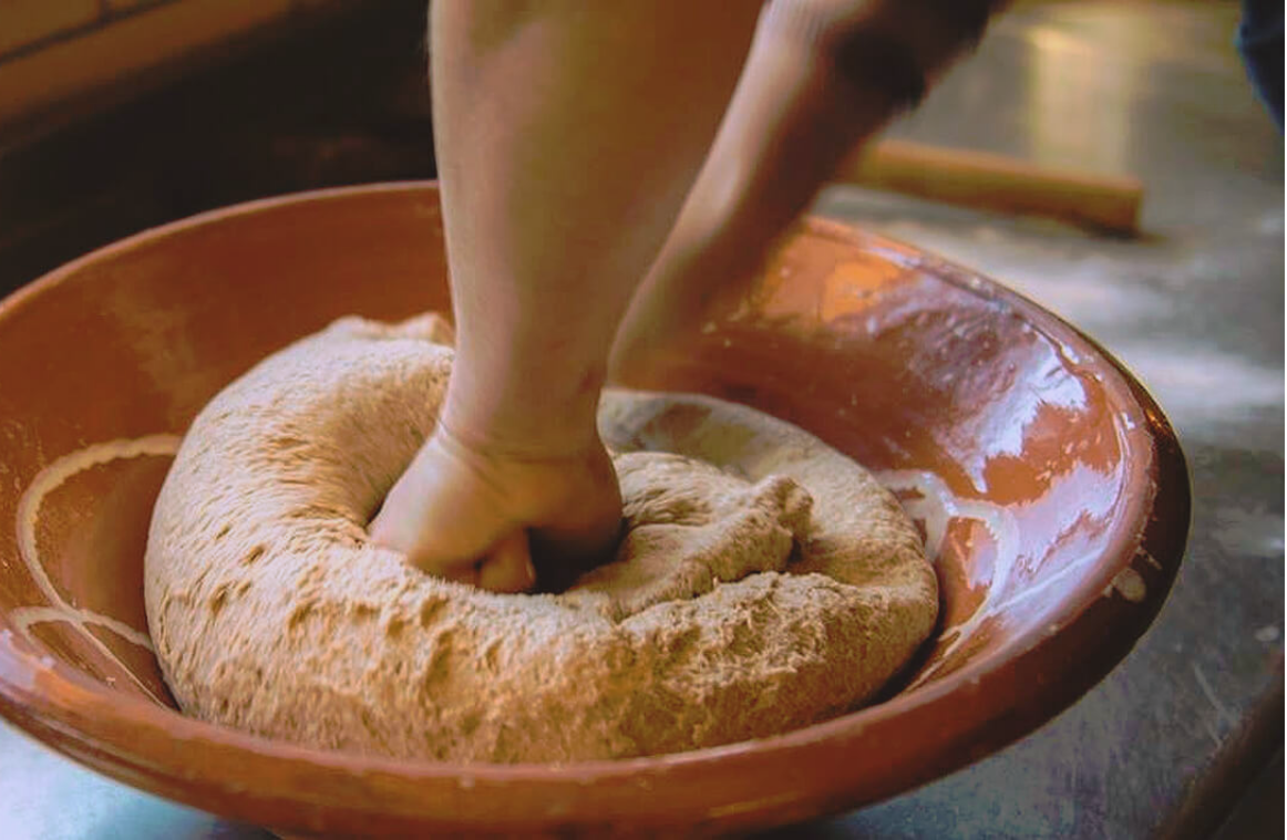 Bread, kneaded by hand