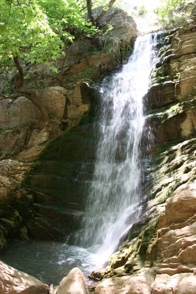 Mountain waterfall